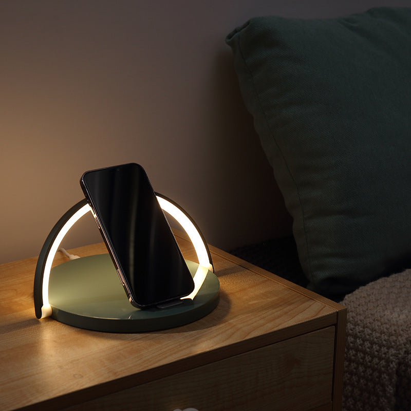 Home Desk Lamp Wireless Charging With Holder