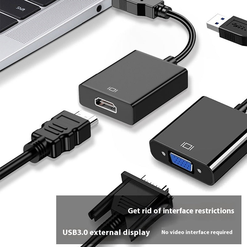 Aluminum Alloy Usb To HDMI HD Video Converter