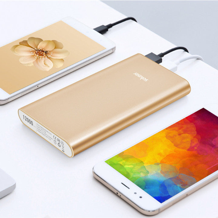 Power Bank 12000mAh Ultra-thin Aluminum