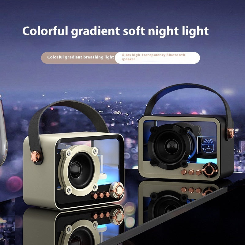 Glass Bluetooth Speaker Portable