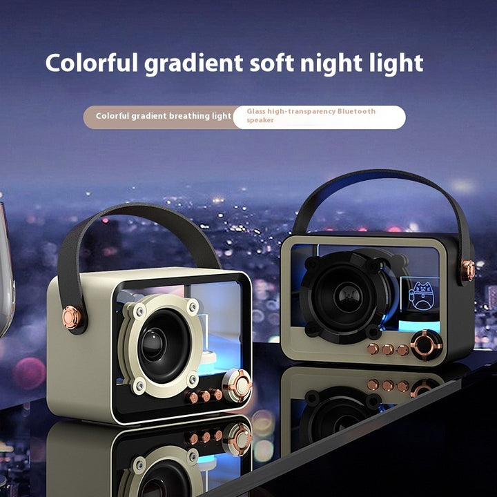 Glass Bluetooth Speaker Portable