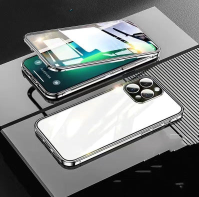 Mobile Phone Case Double-sided Magnetic Glass