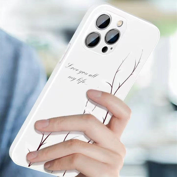 Glass Drop-proof Silicone Phone Protection Cover